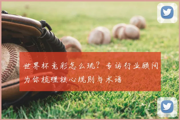 世界杯竞彩怎么玩？专访行业顾问为你梳理核心规则与术语
